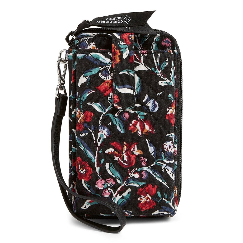 Vera Bradley  RFID Smartphone Wristlet in Perennials Noir