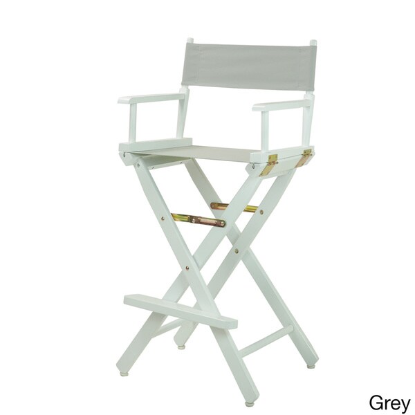 White Frame 30-inch Director's Chair