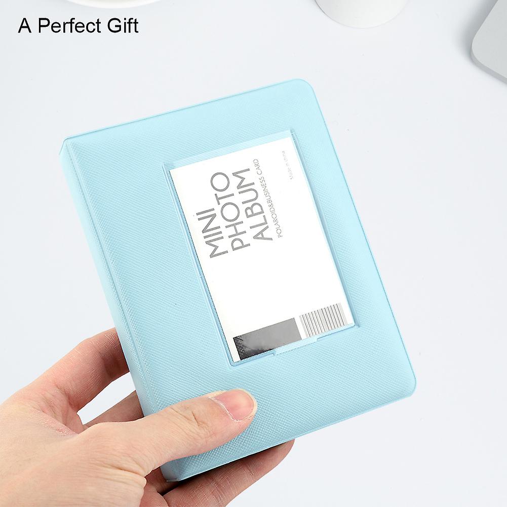 64 Pockets 3 Inch Mini Polaroid Photo Album For Fujifilm7s/8/25/50s/90 Picture Case Blue