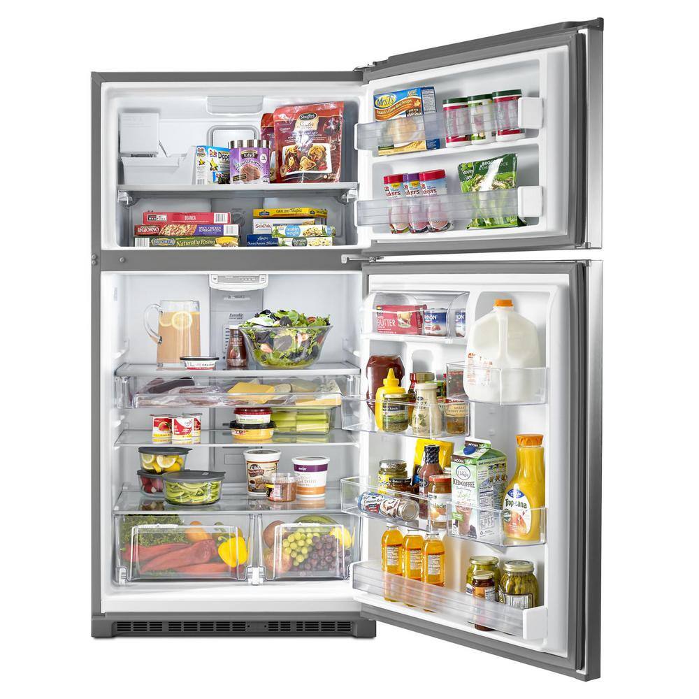 Maytag 21 cu. ft. Top Freezer Refrigerator in Fingerprint Resistant Stainless Steel MRT711SMFZ