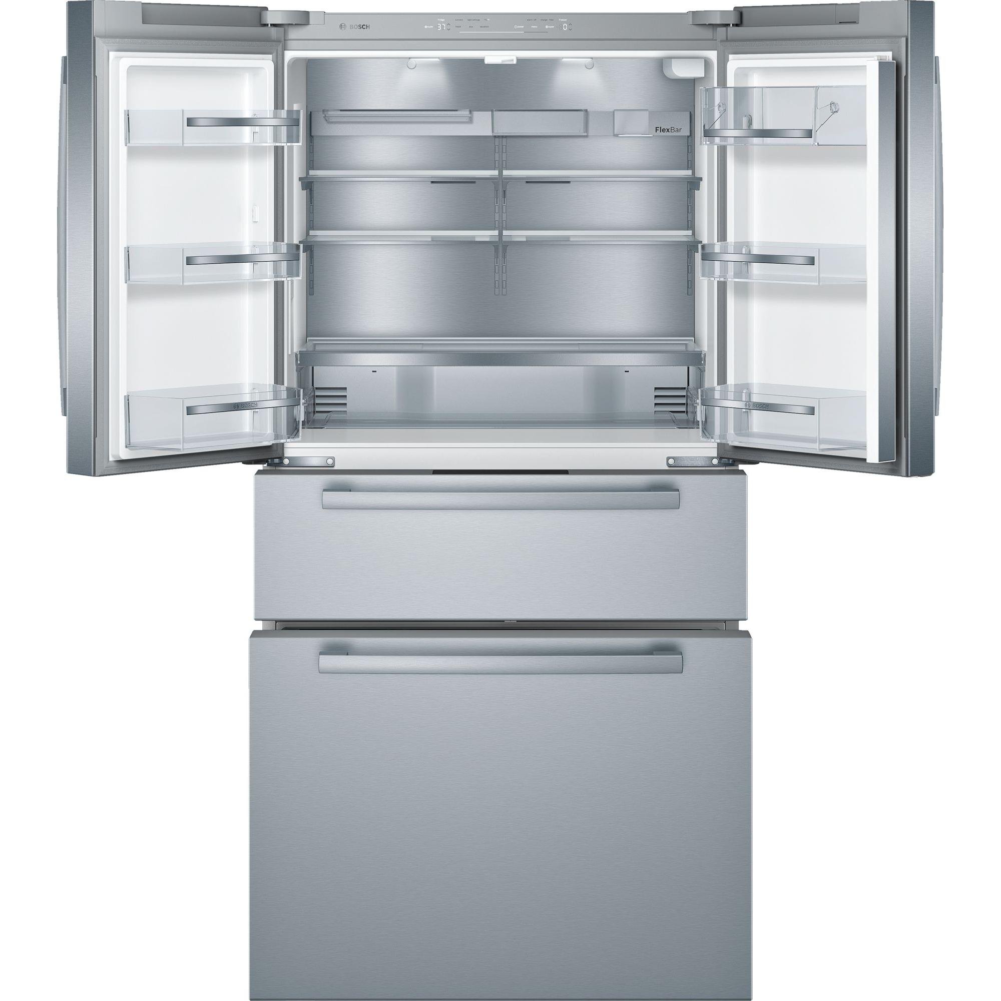 Bosch 36-inch, 21 cu.ft. Counter-Depth French 4-Door Refrigerator with VitaFreshPro™ Drawer B36CL80SNS