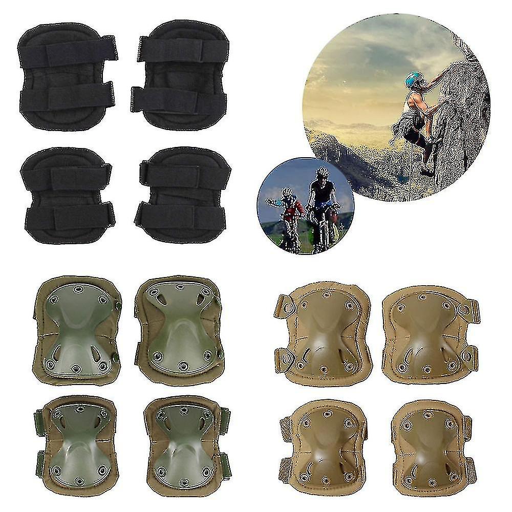 Military Tactical Knee Amp; Elbow Pads Set Anti-impact Hunting Paintball Shooting Protective Knee Pads Support