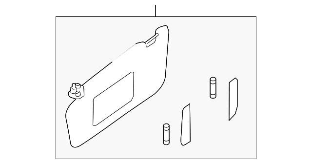 Genuine OE Subaru Sun-Visor - 92011AL17AME