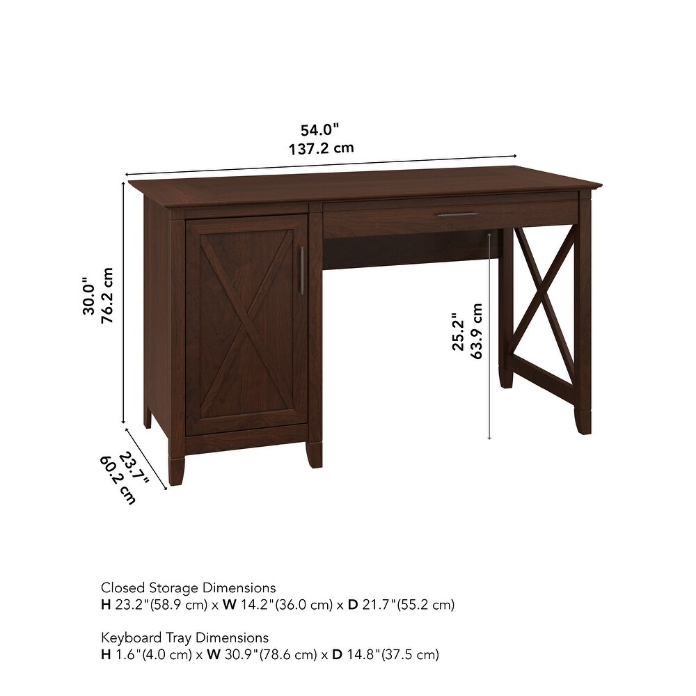 Key West 54W Computer Desk with Storage by Bush Furniture