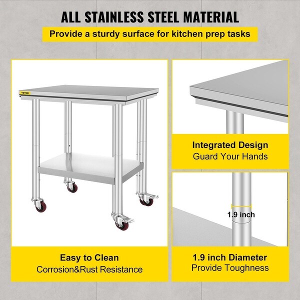 VEVOR Stainless Steel Work Table