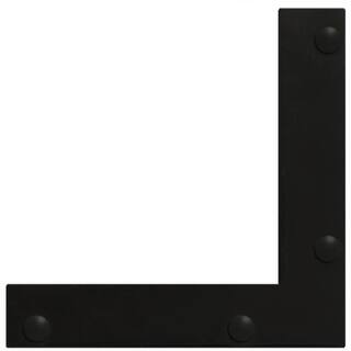 NUVO IRON Black Galvenized Steel 6-Board Gate Frame for 36.25 in. W Opening with Removable Arch PRO6