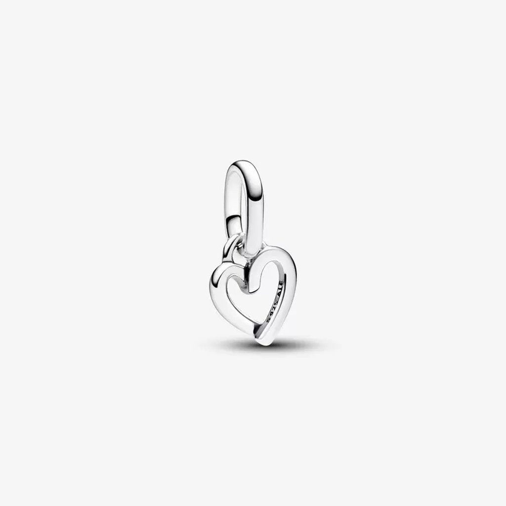 PANDORA  Pandora ME Freehand Heart Mini Dangle Charm in Sterling Silver