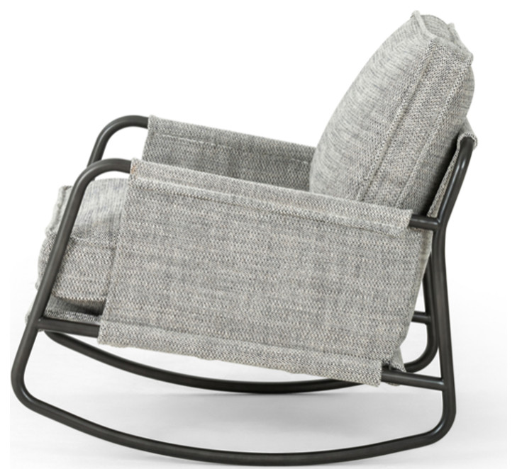 Irina Grey Rocker   Transitional   Rocking Chairs   by Marco Polo Imports  Houzz