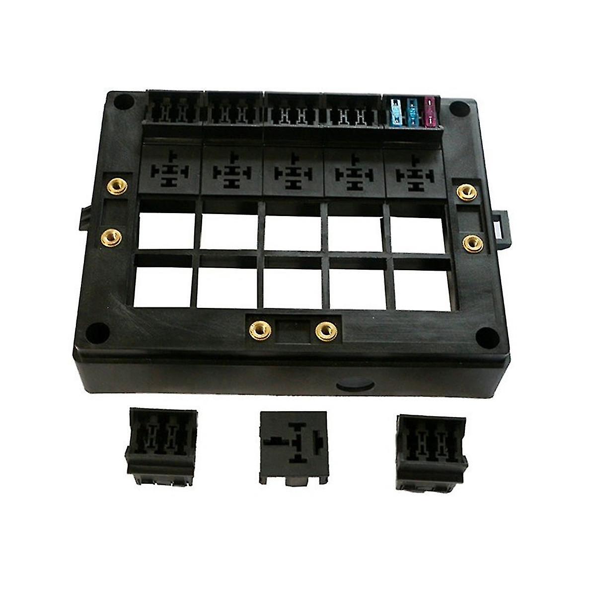 15-way New Energy Vehicle Control Relay Box Holder 12v Multi-channel Free Assembly Fuse Box Control