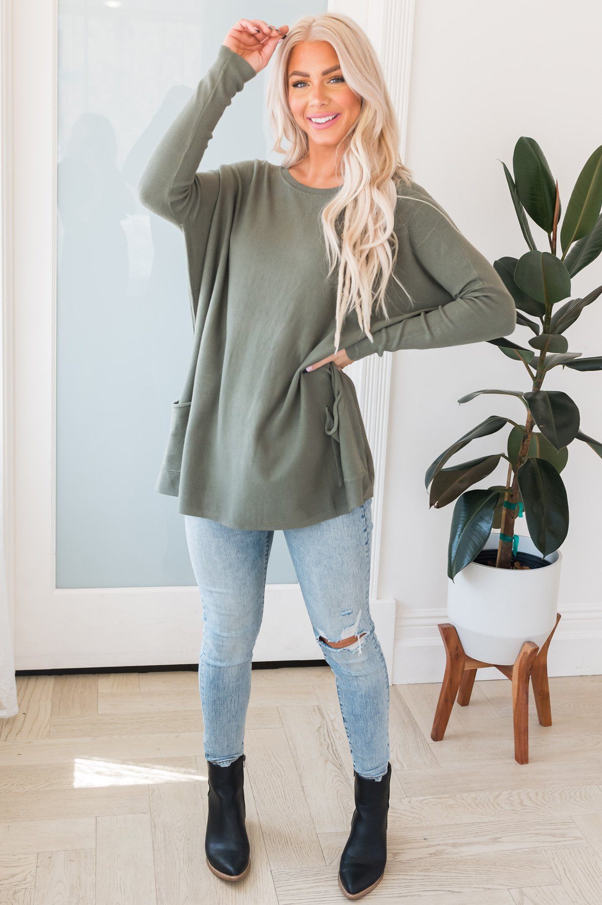 Casual Chic Modest Oversize Sweater