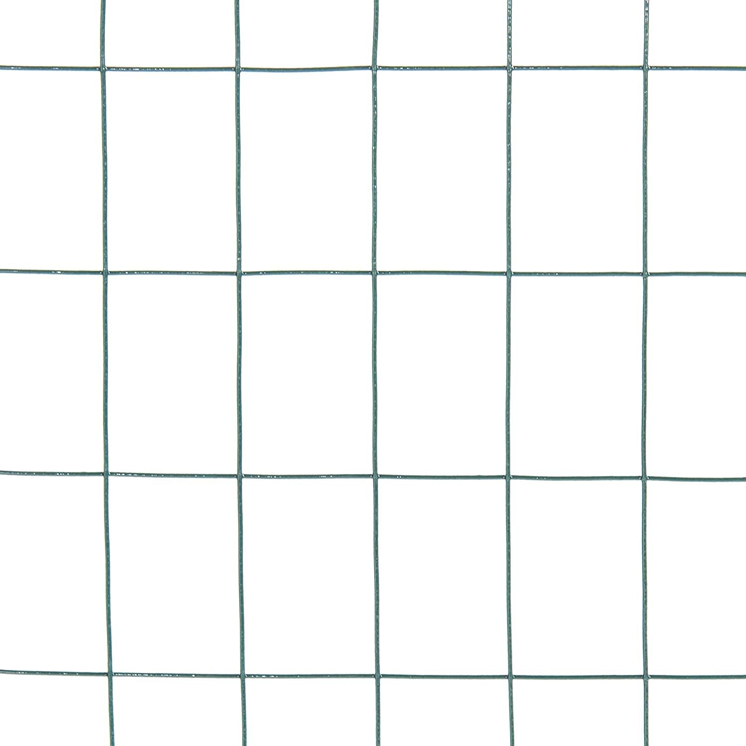 Fencer Wire 16 Gauge Green Vinyl Coated Welded Wire Mesh Size 2 inch X 3 inch (2 ft. x 50 ft.)