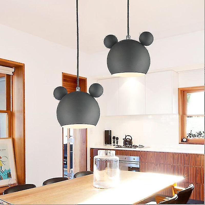 Naiwang Nordic Wall Lamp Aluminum Mickey Sconce For Children Bedroom Lights Modern Indoor Wall Light Fixtures E27 Creative Luminaire