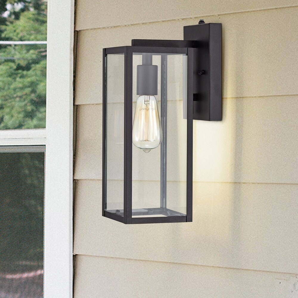 Matte Black 14.5'' H Outdoor Wall Lantern