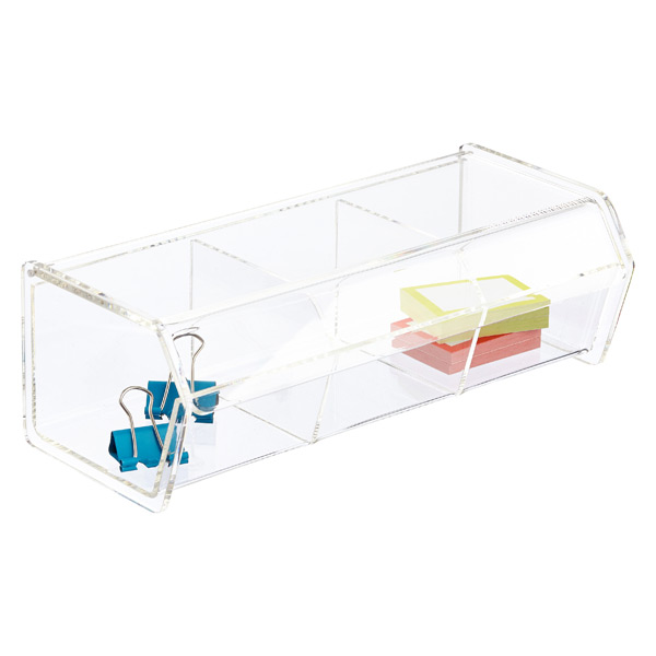 3Section Acrylic HingedLid Box