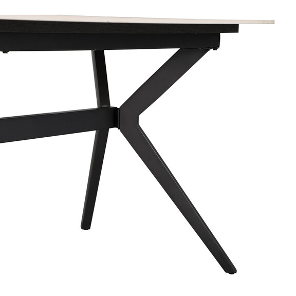 Morden Horse belly shape dining table with metal b...