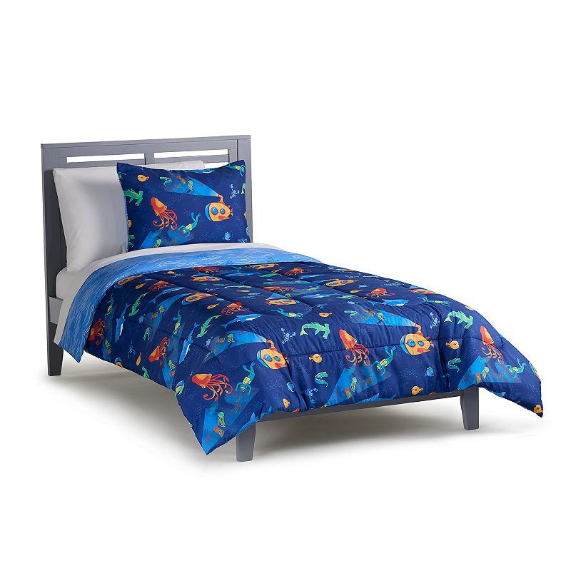 The Big One Kids? Sonny Deep Sea Reversible Comforter Set with Shams