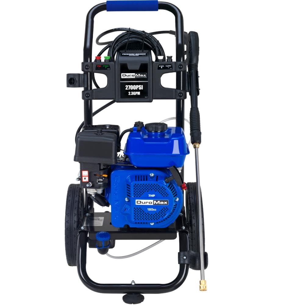 DuroMax Pressure Washer Gas 180cc 2.3gpm 2700psi ;