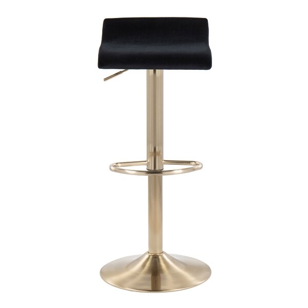 Silver Orchid Tower Ale Gold Adjustable Bar Stool - Set of 2