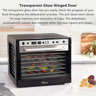 Tribest Sedona Combo 9-Tray Black Stainless Steel Food Dehydrator with Built-In Timer SD-S9150-B