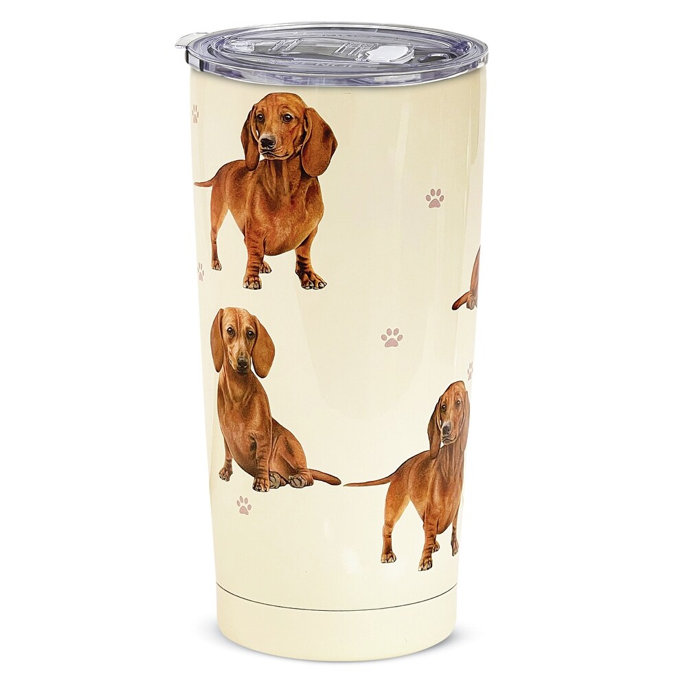 Dog Breed specific Double wall Insulated Tumbler   20 oz.   3 1/2\