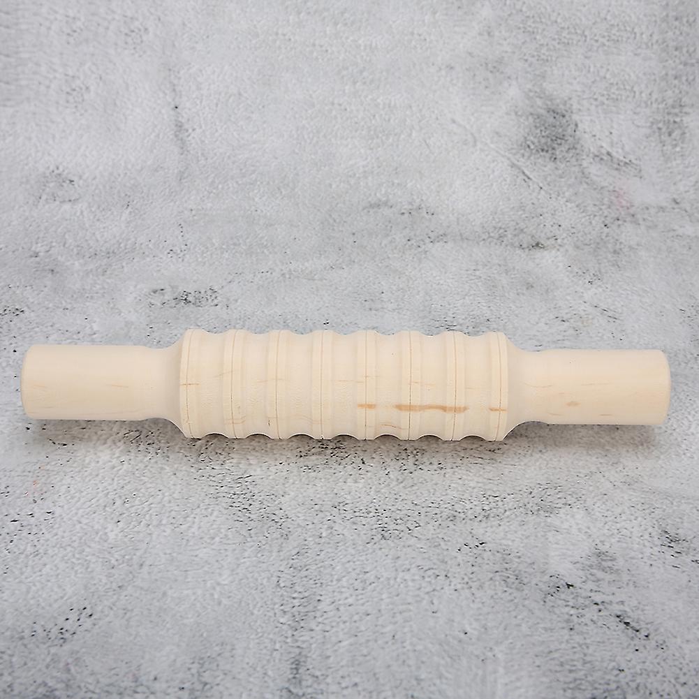 Rolling Stick Modeling Roller Pottery Tools Solid Wood Sculpture Kit Polished Craft Collectionstripe Type