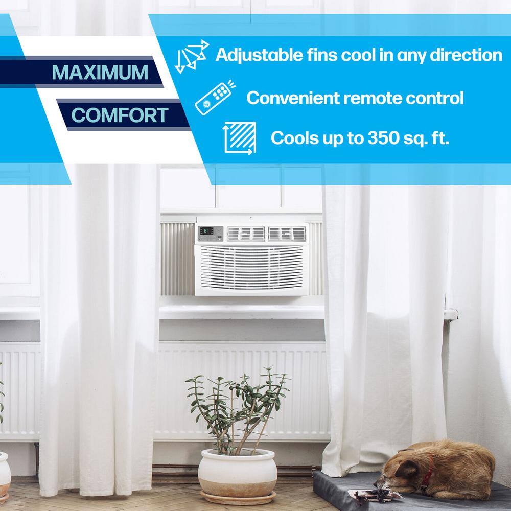 Arctic Wind 350 sq. ft. 8000 BTU Window Air Conditioner with Remote Control in White 1AW8000DA 115-Volt 1AW8000DA