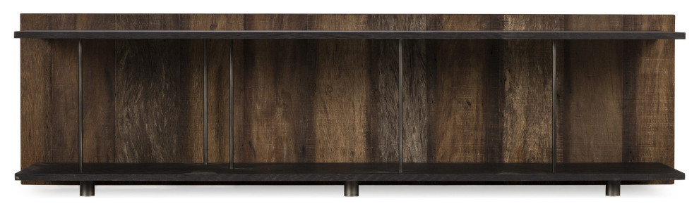 Barlow Media Console Table   Industrial   Entertainment Centers And Tv Stands   by Peachtree Fine Furniture  Houzz