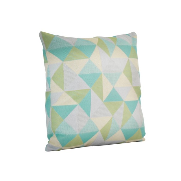 Astella Pacifica Square Indoor Outdoor Throw Pillow Ruskin Lagoon