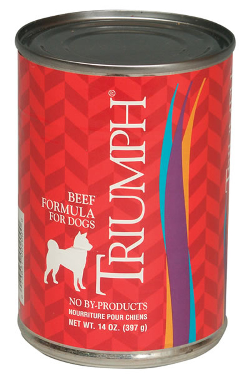 Triumph Canned Dog Food， Beef， 13.2 Oz.