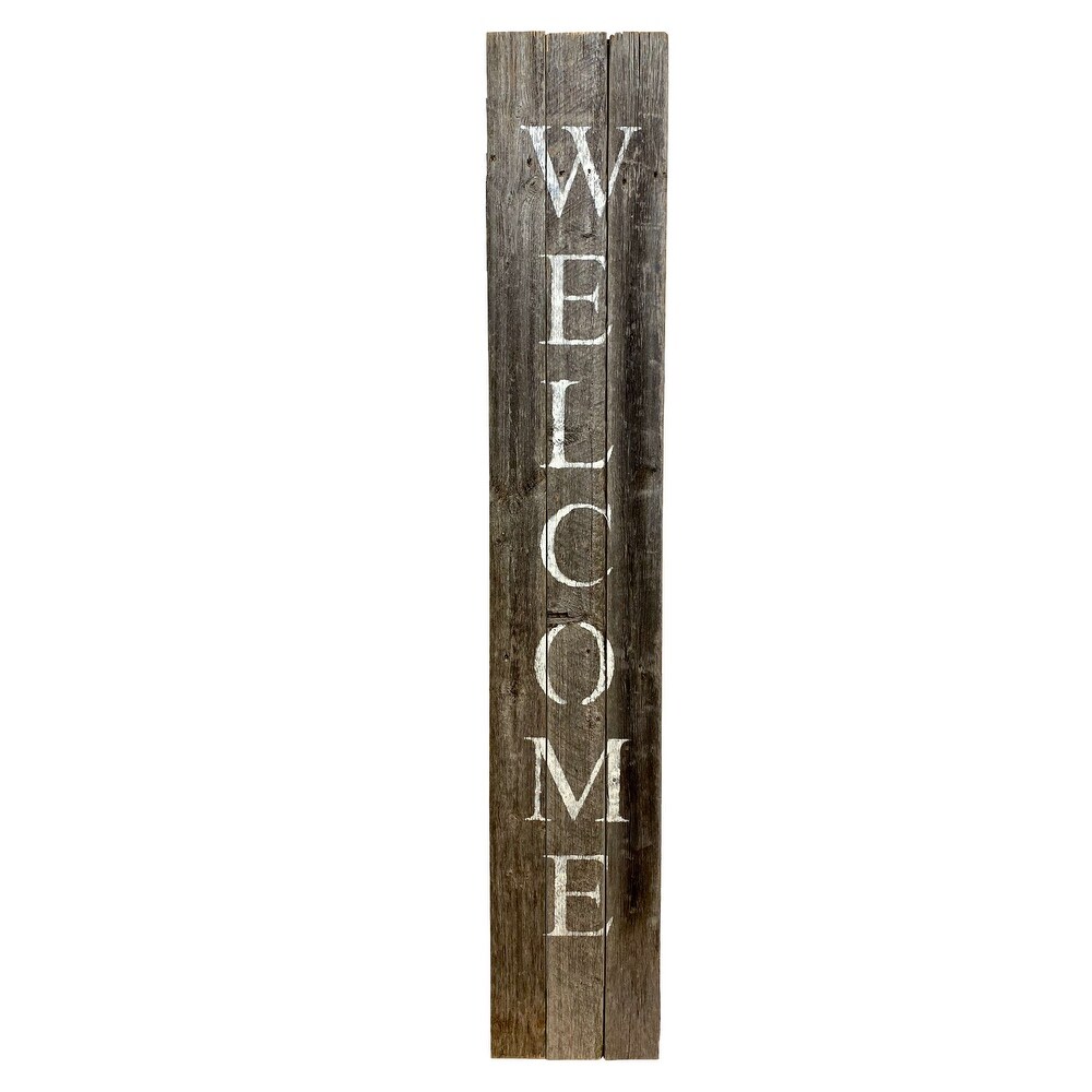 Rustic Farmhouse 5ft Vertical Front Porch Welcome Sign