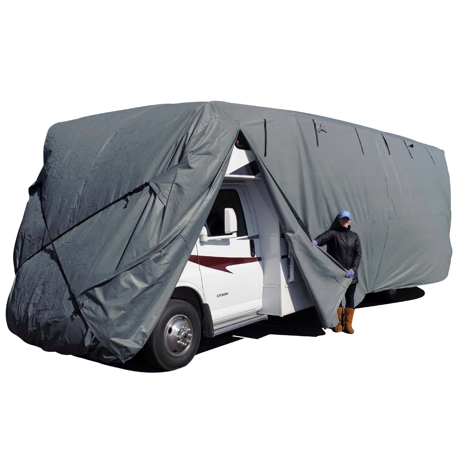 Budge Industries Standard Class C RV Cover， Basic Outdoor Protection， Multiple Sizes