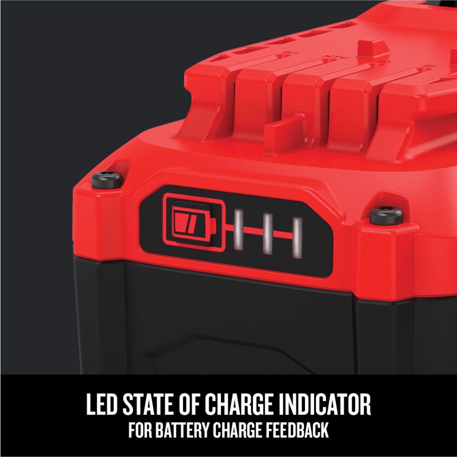 Craftsman 20 V 4 Ah Lithium-Ion Battery and Charger 2 pc