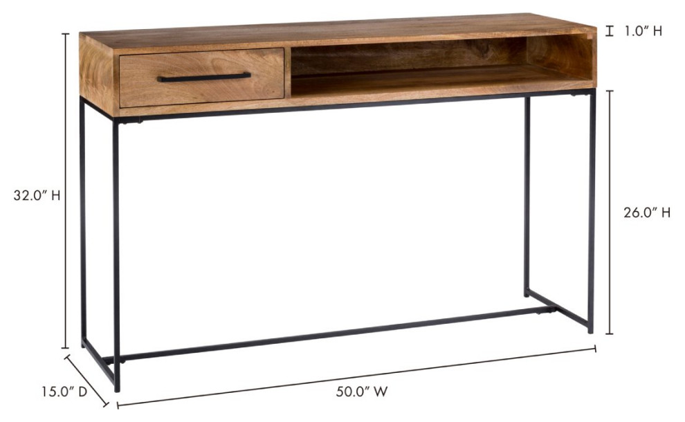 Colvin Console Table   Industrial   Console Tables   by Old Bones Co.  Studios  Houzz