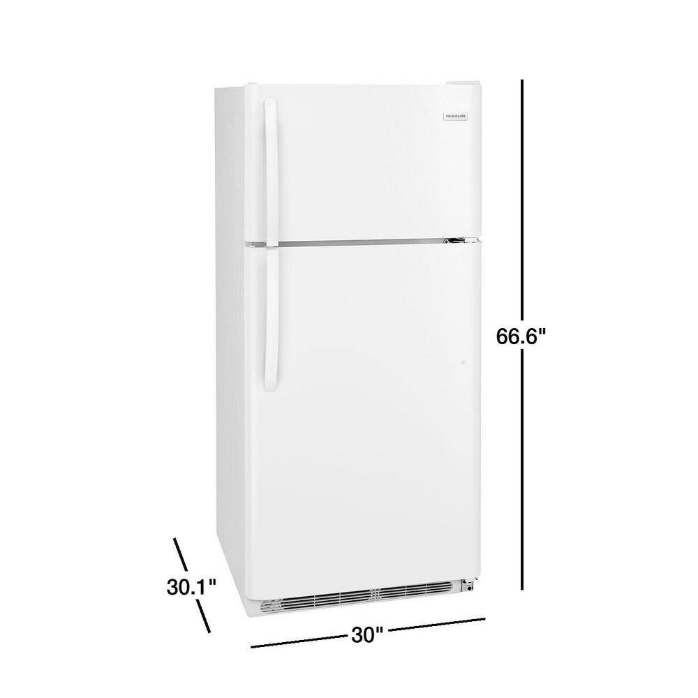 Frigidaire 18.3 Cu. Ft. Top Freezer Refrigerator in Black FFTR1814WB