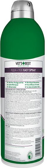 Vet's Best Easy Spray Flea and Tick Prevention Cat Spray， 14-oz bottle