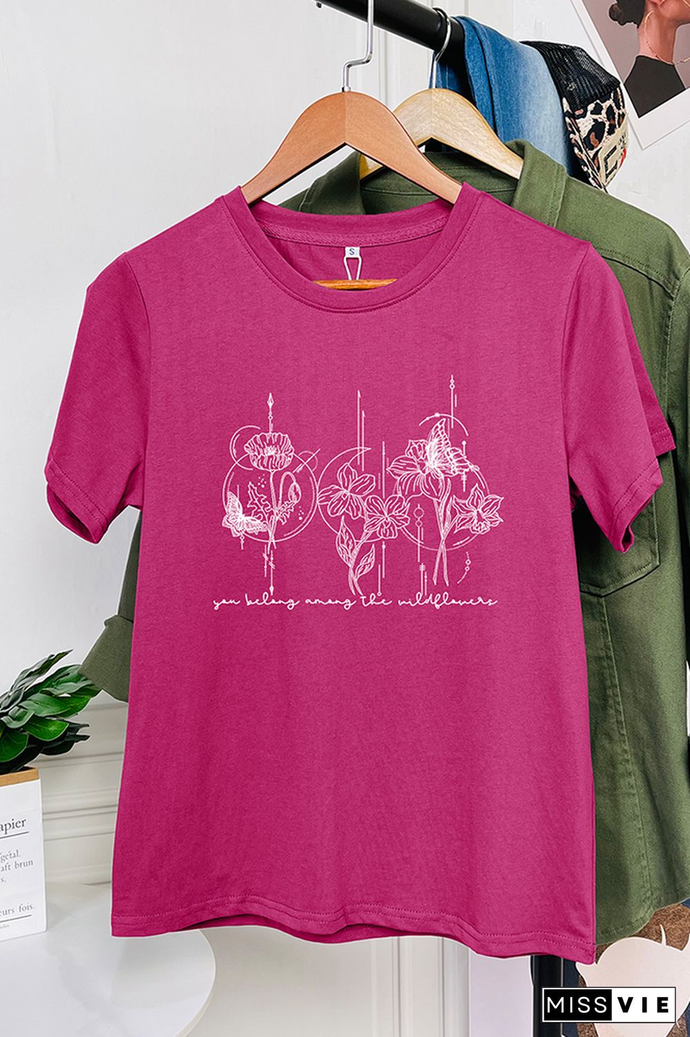 You Belong Among the Wildflower Graphic T-Shirt Wholesale