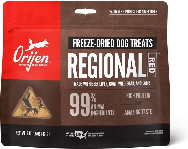 ORIJEN Regional Red Grain-Free Freeze-Dried Dog Treats