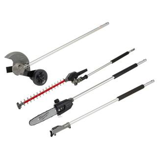 MW M18 FUEL QUIK-LOK 10 in. Pole Saw and Edger and Articulating Hedge Trimmer and 3 ft. Extension Attachments Set 49-16-2718-49-16-2719-49-16-2720-49-16-2