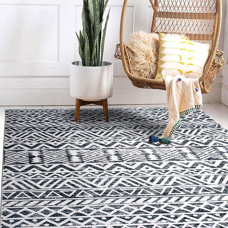 World Rug Gallery Austin Contemporary Machine Washable Rug