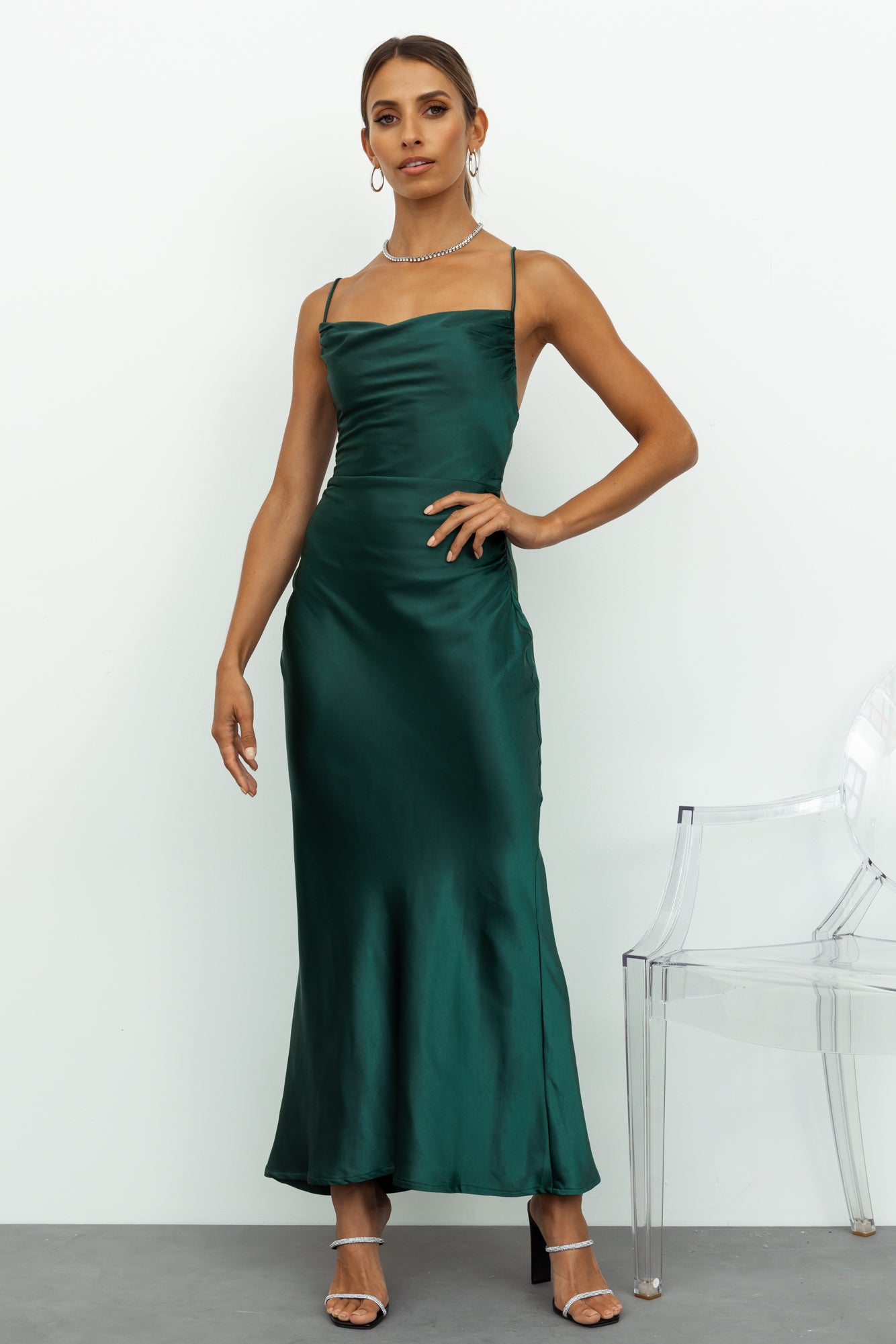 Kissin All Night Maxi Dress Teal