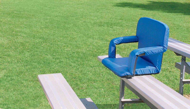 Picnic Time Ventura 6-Position Blue Recliner Folding Stadium Seat