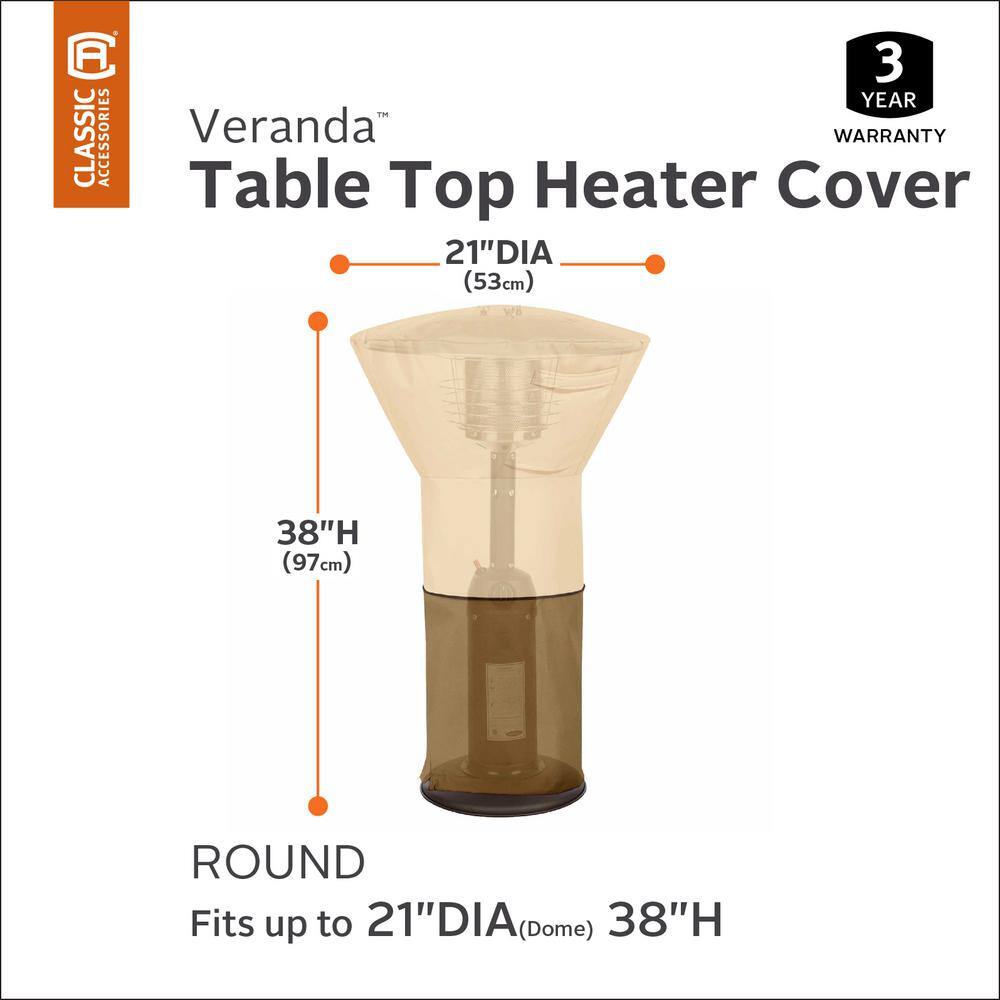 Classic Accessories Veranda Dome Table Top Patio Heater Cover 55-571-011501-00