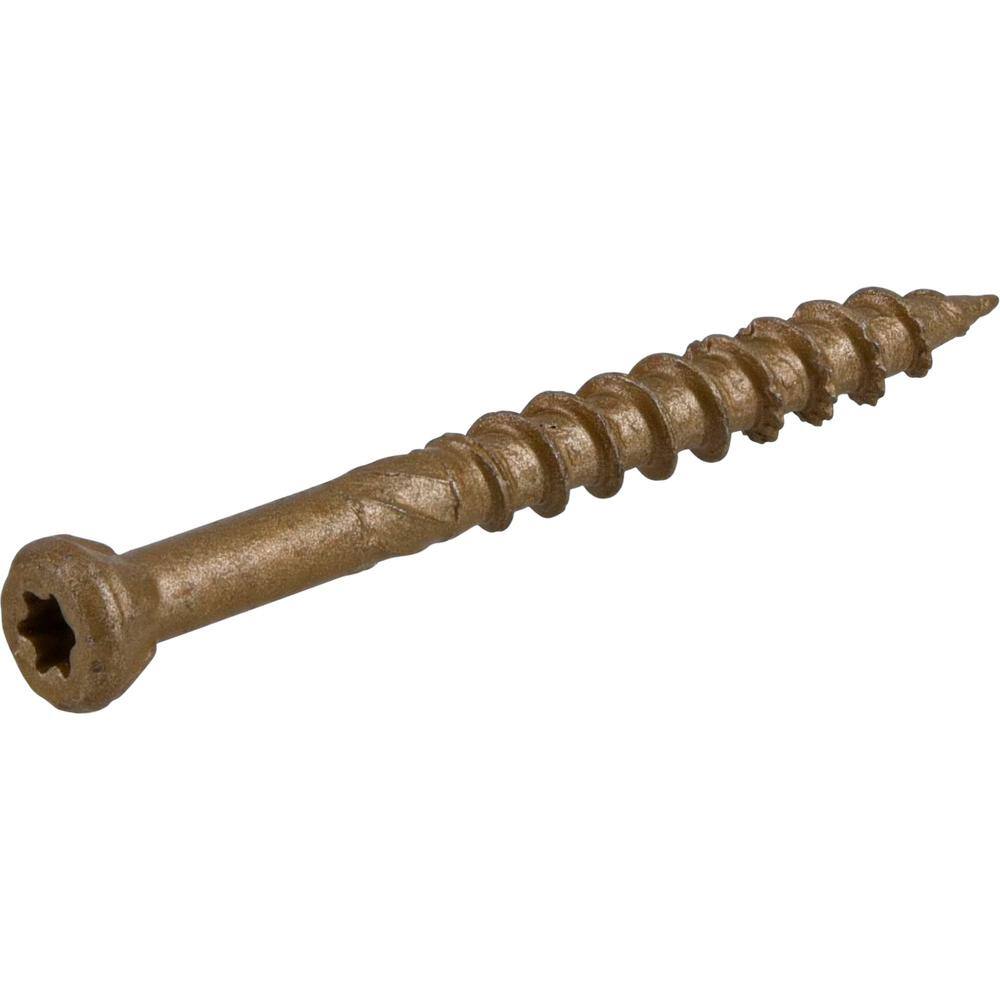 Everbilt #8 x 1-58 in. Star Drive Trim-Head Wood Screw 5 lbs.-Box (1042-Piece) 117362