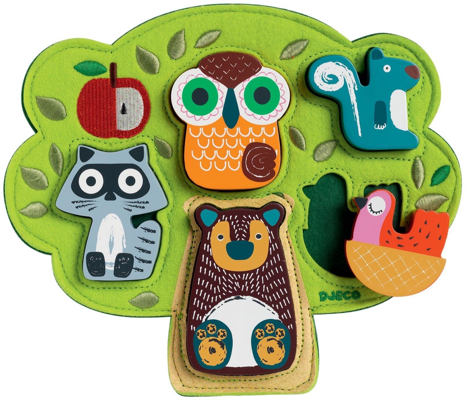 Wood + Felt Puzzle - Oski by Djeco