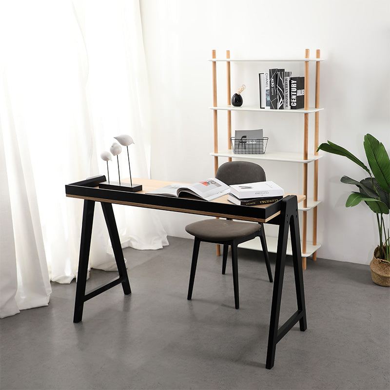 YARA Study Desk 118cm - Black & Natural