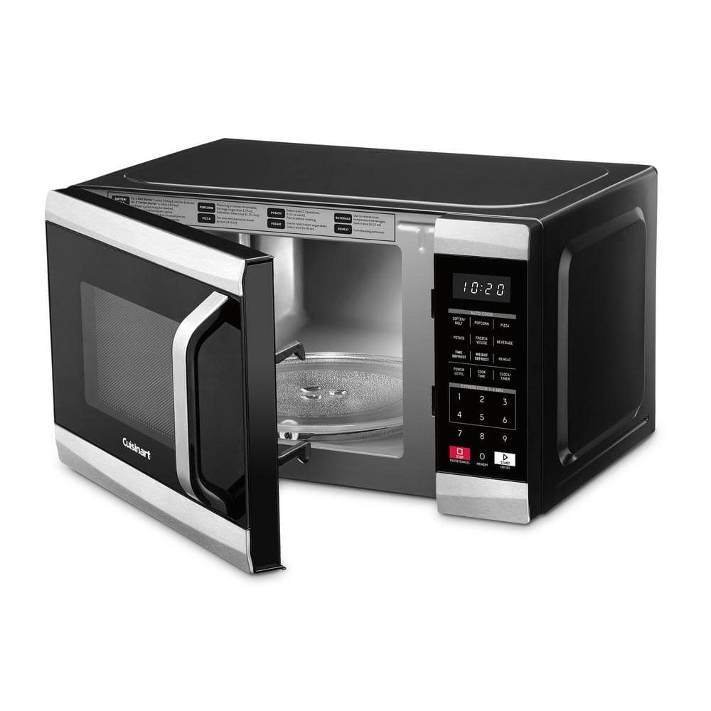 Cuisinart 0.7 cu. ft. 700-Watt Countertop microwave in Black and Stainless Steel CMW-70