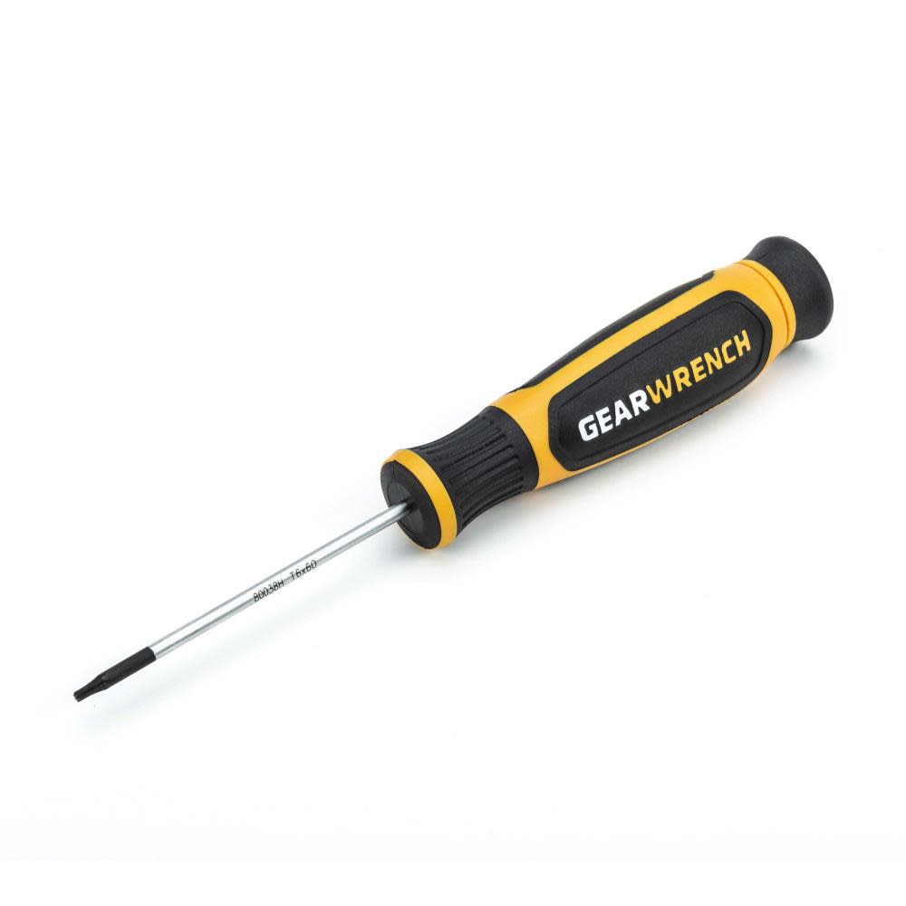 GEARWRENCH T6 x 60mm Mini Torx Dual Material Screwdriver 80038H from GEARWRENCH