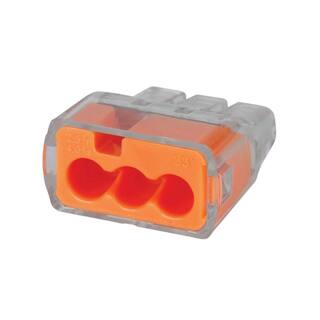 IDEAL 33 Orange In-Sure 3-Port Connectors (100-Pack) 30-1033P