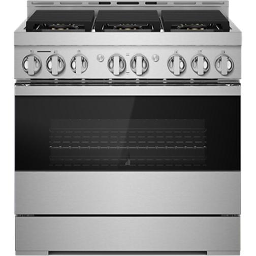 JennAir 36-inch Freestanding Gas Range with JennAir® Culinary Center JGRP436HM