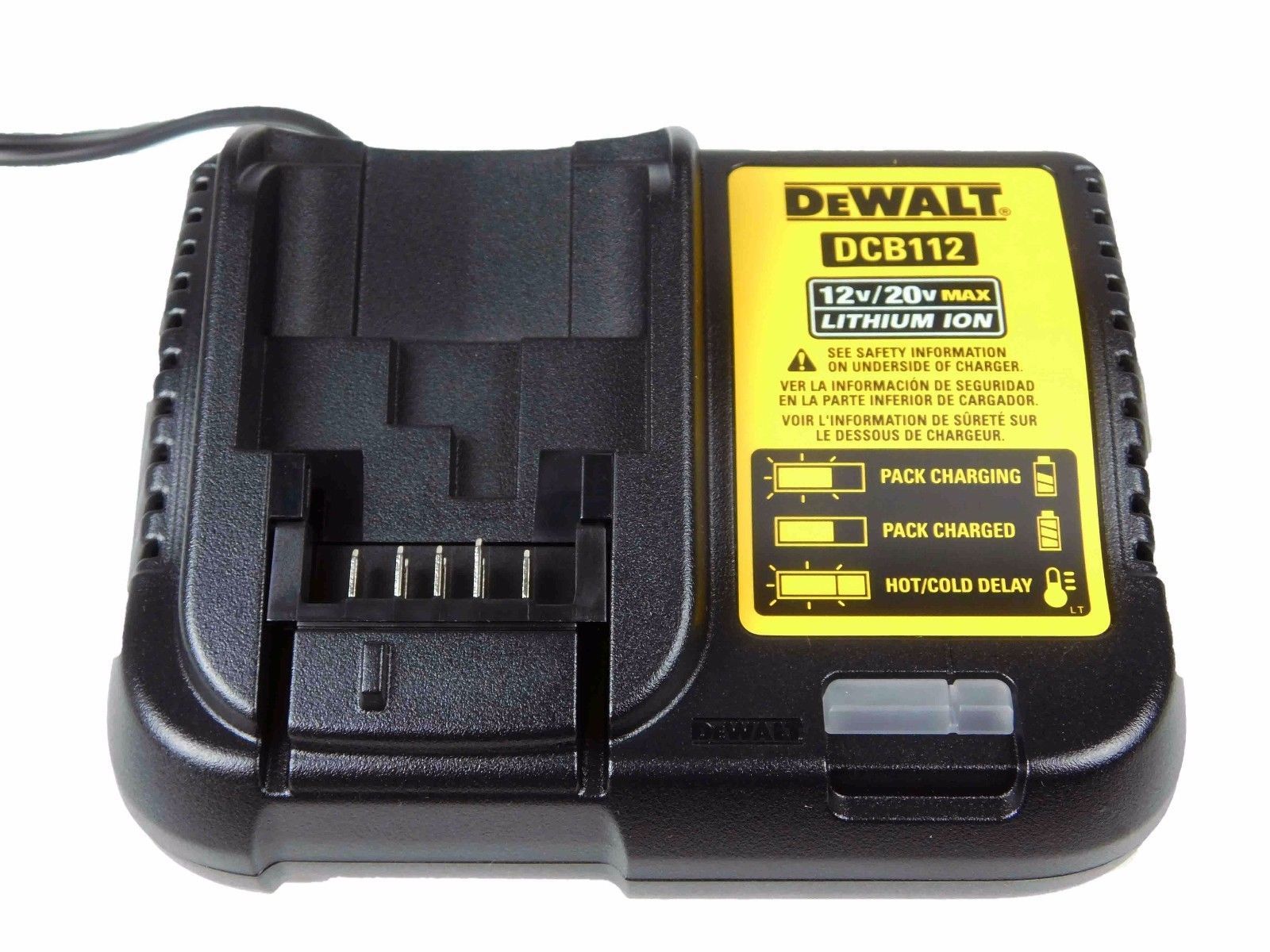 Dewalt 20V DCB112 Charger and 2 DCB203 Batteries